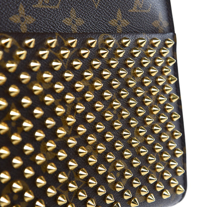 Louis Vuitton Monogram Calf Hair Spikes Iconoclasts Christian Louboutin Tote Red 13 of 14