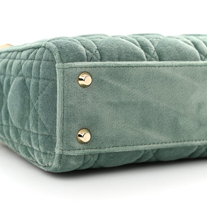 Christian Dior Velvet Mini Lady Dior Green 8 of 9