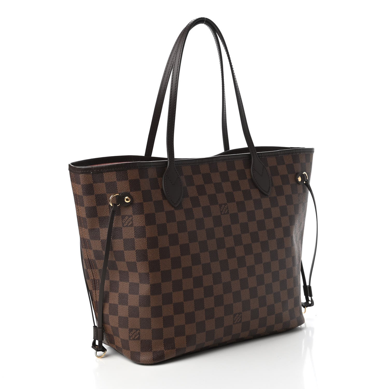 Louis Vuitton Damier Ebene Neo Neverfull MM Rose Ballerine 3 of 11