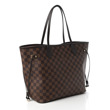 Louis Vuitton Damier Ebene Neo Neverfull MM Rose Ballerine 3 of 11