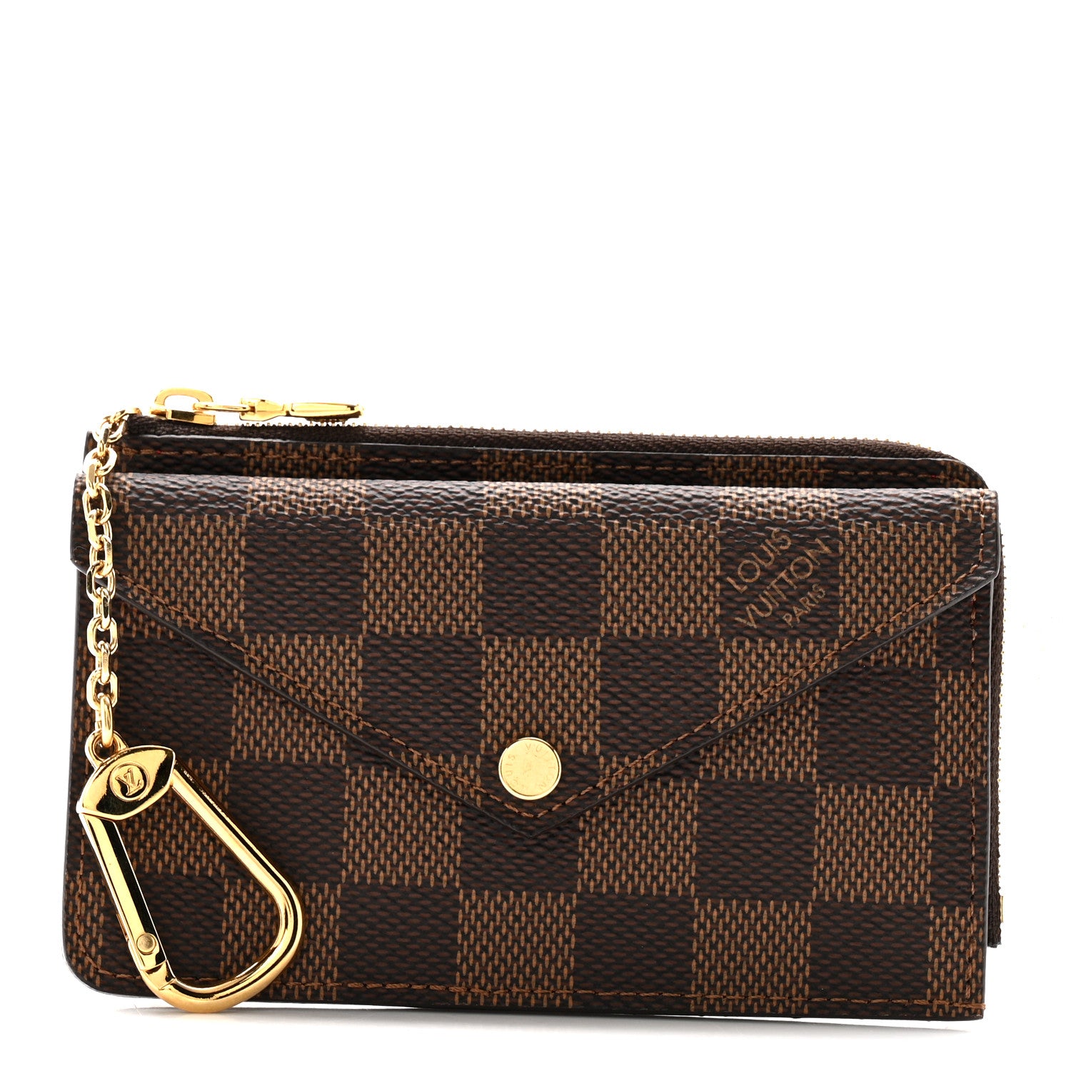 Louis Vuitton Damier Ebene Recto Verso Card Holder Red 1 of 6