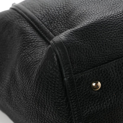 Gucci Pebbled Calfskin Large Soho Shoulder Bag Black 10 of 11