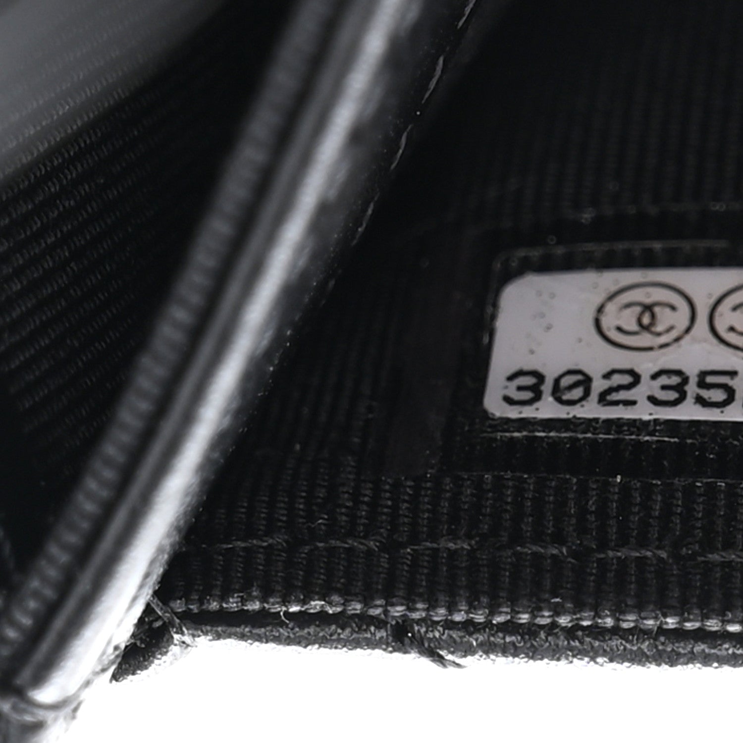 Chanel Aged Calfskin Chevron Quilted Reissue Card Holder Wallet So Black 8 of 8