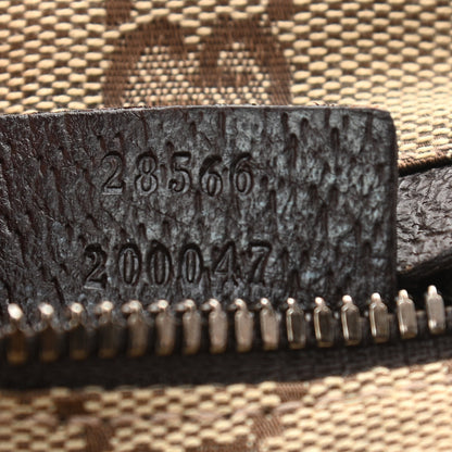 Gucci GG Monogram Web Double Pocket Belt Bag Dark Brown 7 of 12