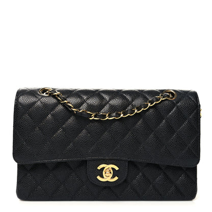 Chanel Caviar Quilted Medium Double Flap Black 1 of 10