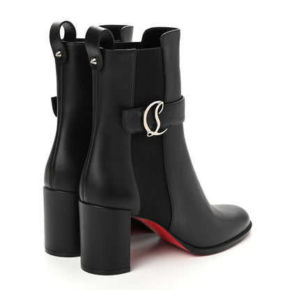 Christian Louboutin Calfskin 70 Chelsea Ankle Boots 38.5 Black 4 of 6