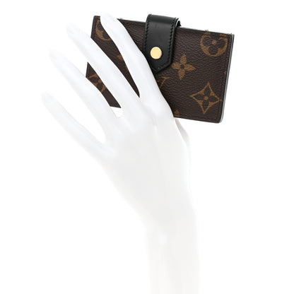 Louis Vuitton Monogram Gusset Card Holder Black 2 of 6