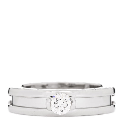 Bulgari 18K White Gold Diamond B.Zero1 Engagement Ring 51 5.75 1 of 8