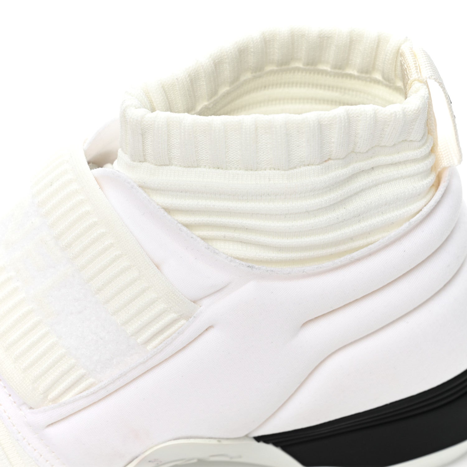 Chanel Stretch Fabric CC Sneakers 37 White 11 of 12