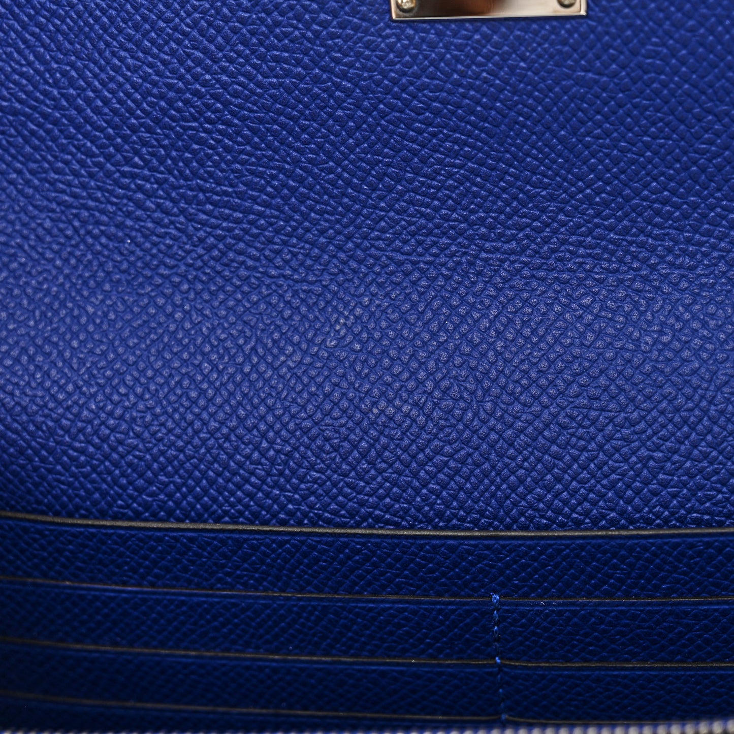 Epsom Kelly Longue Wallet Bleu Electrique