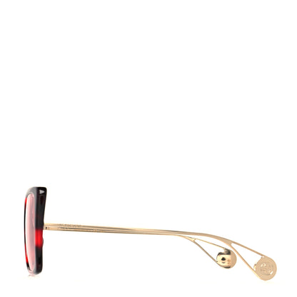 Gucci Acetate Oversize Square Frame GG0435S Sunglasses Red Havana 3 of 7