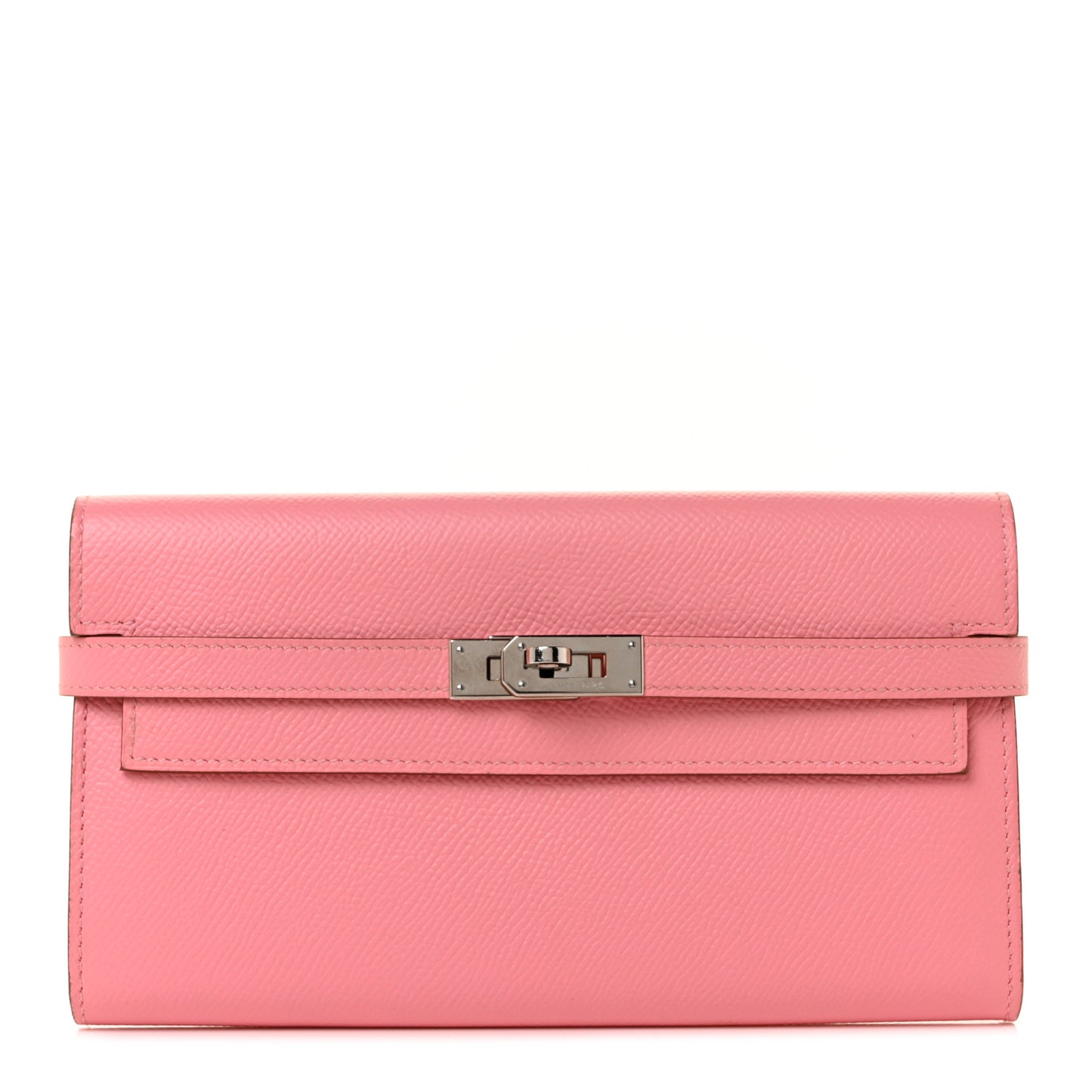 Epsom Kelly Longue Wallet Rose Confetti