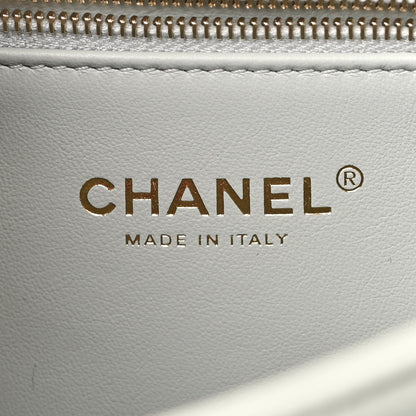 Chanel Lambskin Quilted Small Trendy CC Flap Dual Handle Bag Light Grey 6 of 12