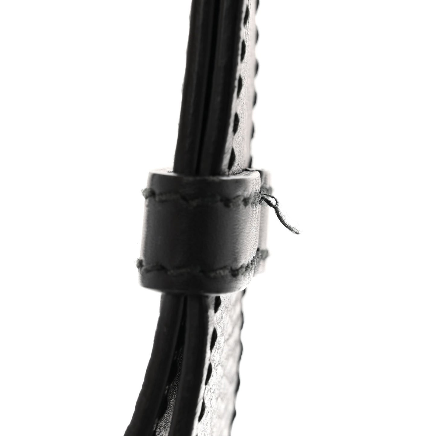 Calfskin D Fence Saddle Bag Black