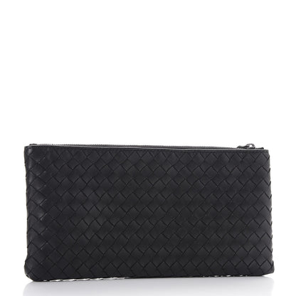 Bottega Veneta Nappa Intrecciato Flat Zip Pouch Nero Black 3 of 9