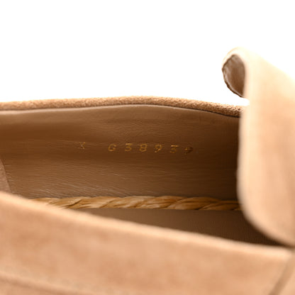Chanel Suede CC Loafers 36.5 Dark Beige 9 of 9