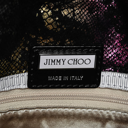 Jimmy Choo Metallic Snakeskin Effect Envelope Clutch 6 of 7