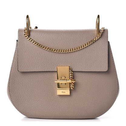 Chloe Grained Lambskin Drew Shoulder Bag Motty Grey 1 of 14