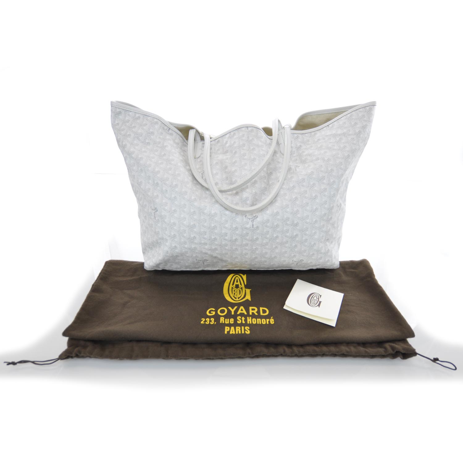 Goyard Goyardine Saint Louis GM White 3 of 9