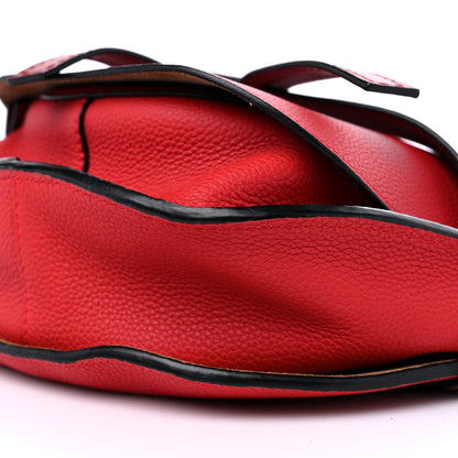 Loewe Grained Calfskin Small Gate Crossbody Bag Scarlet Burnt Red 8 of 8