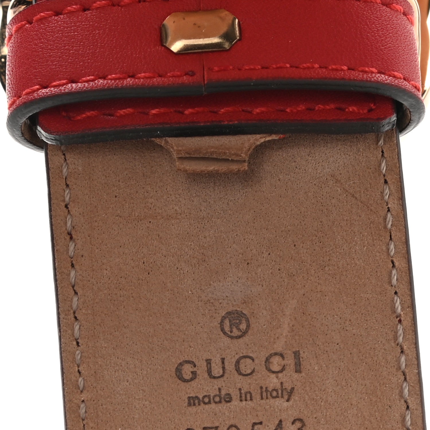 Gucci Moon Calfskin Interlocking G 37mm Belt 85 34 Tabasco 6 of 6