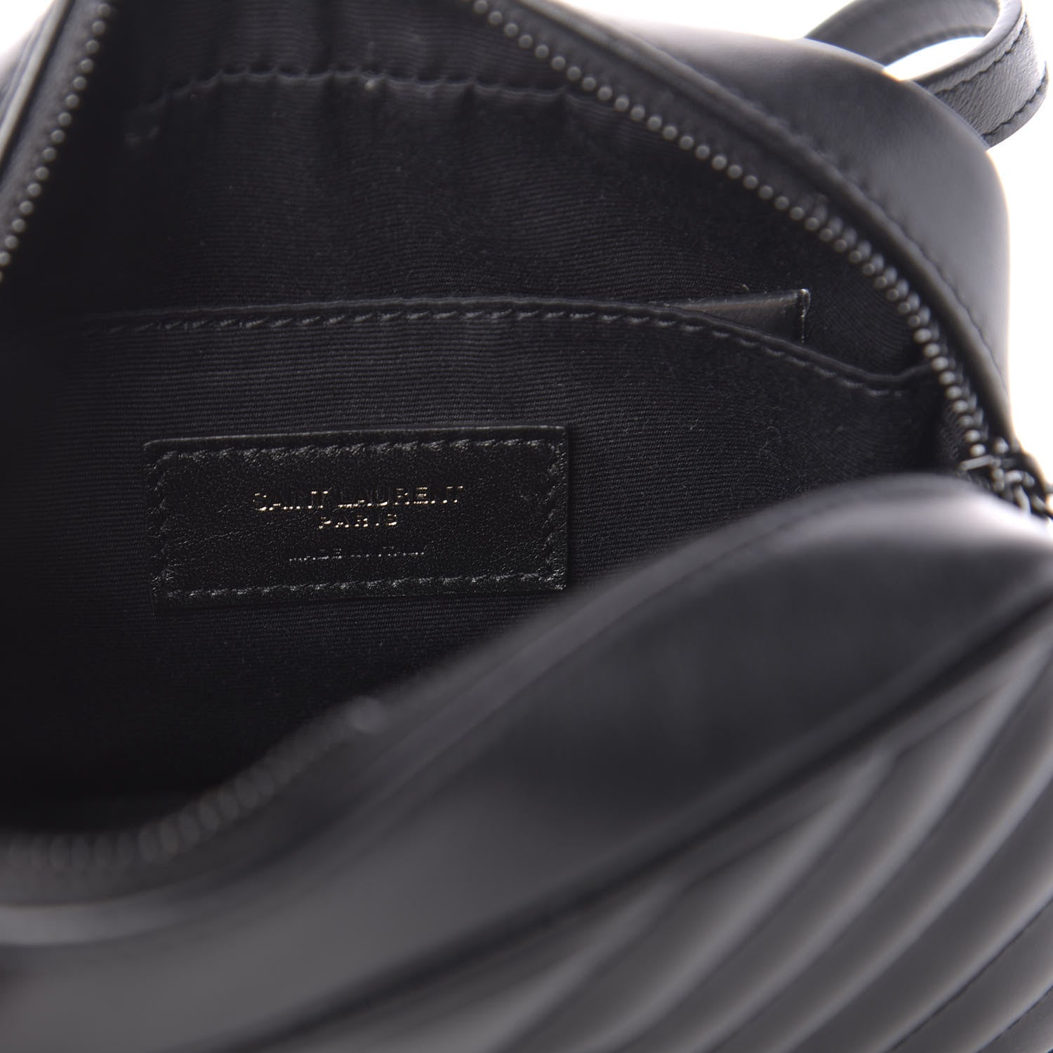 Saint Laurent Calfskin Matelasse Monogram Lou Belt Bag Black 8 of 10