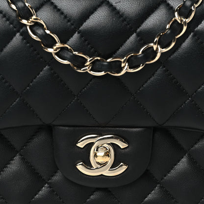 Chanel Lambskin Quilted Mini Square Flap Black 9 of 11