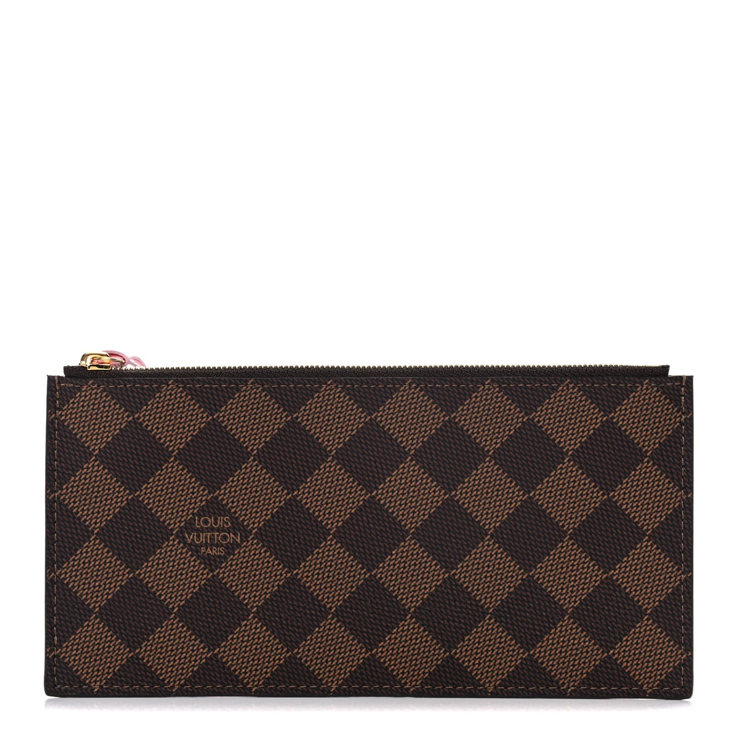 Damier Ebene Studded Felicie Chain Wallet Zippered Insert