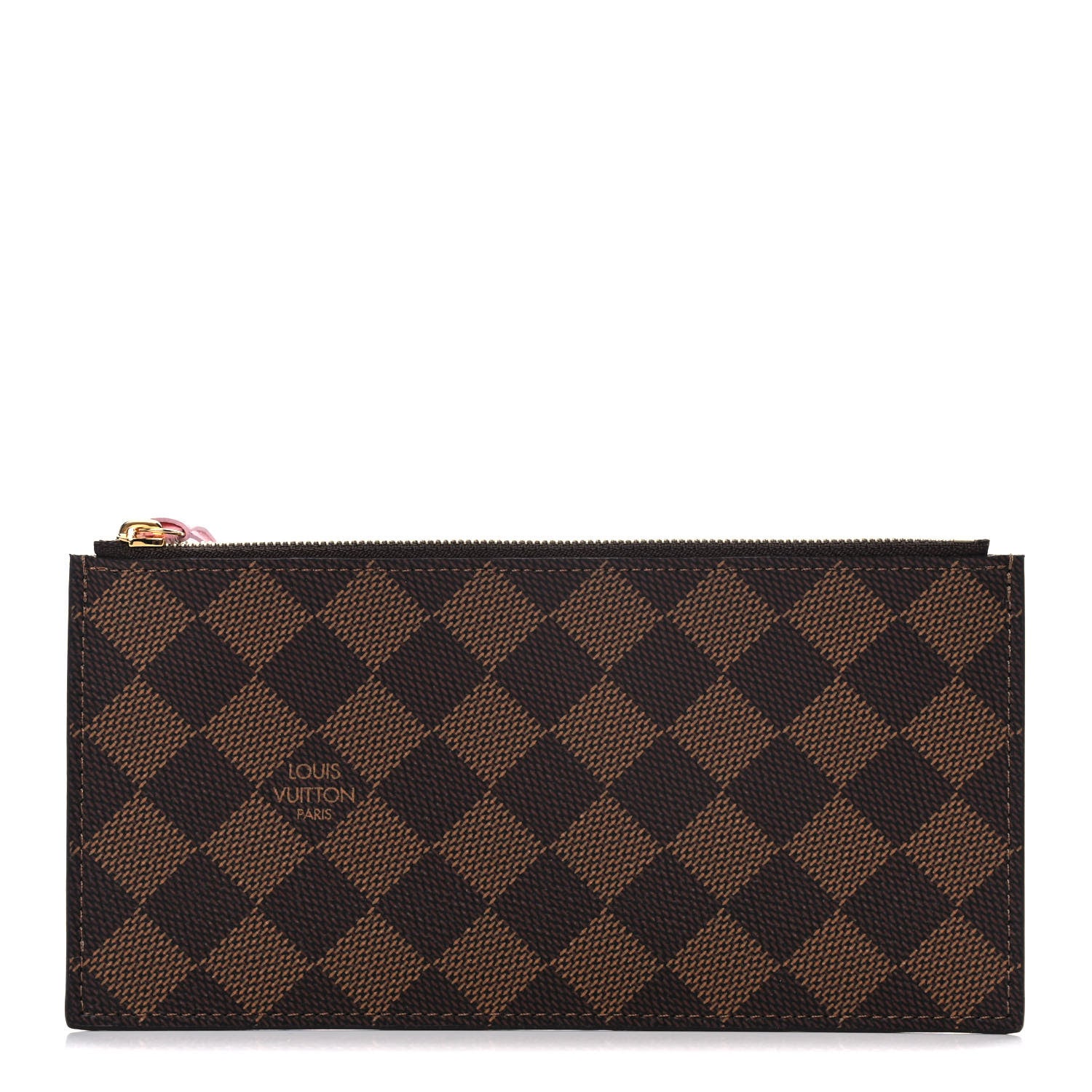 Louis Vuitton Damier Ebene Studded Felicie Chain Wallet Zippered Insert 1 of 6