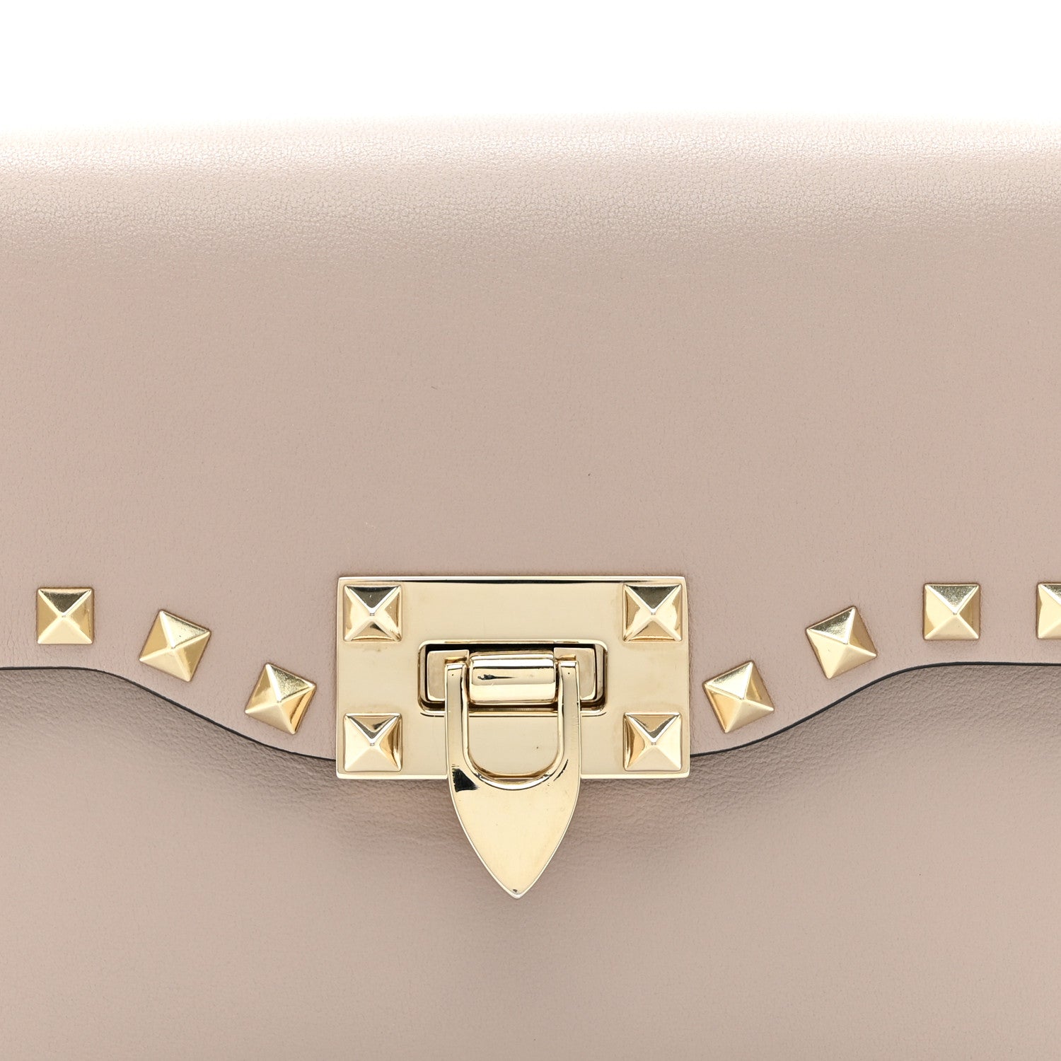 Valentino Garavani Vitello Medium Rockstud Flip Lock Crossbody Bag Poudre 8 of 10