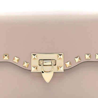 Valentino Garavani Vitello Medium Rockstud Flip Lock Crossbody Bag Poudre 8 of 10