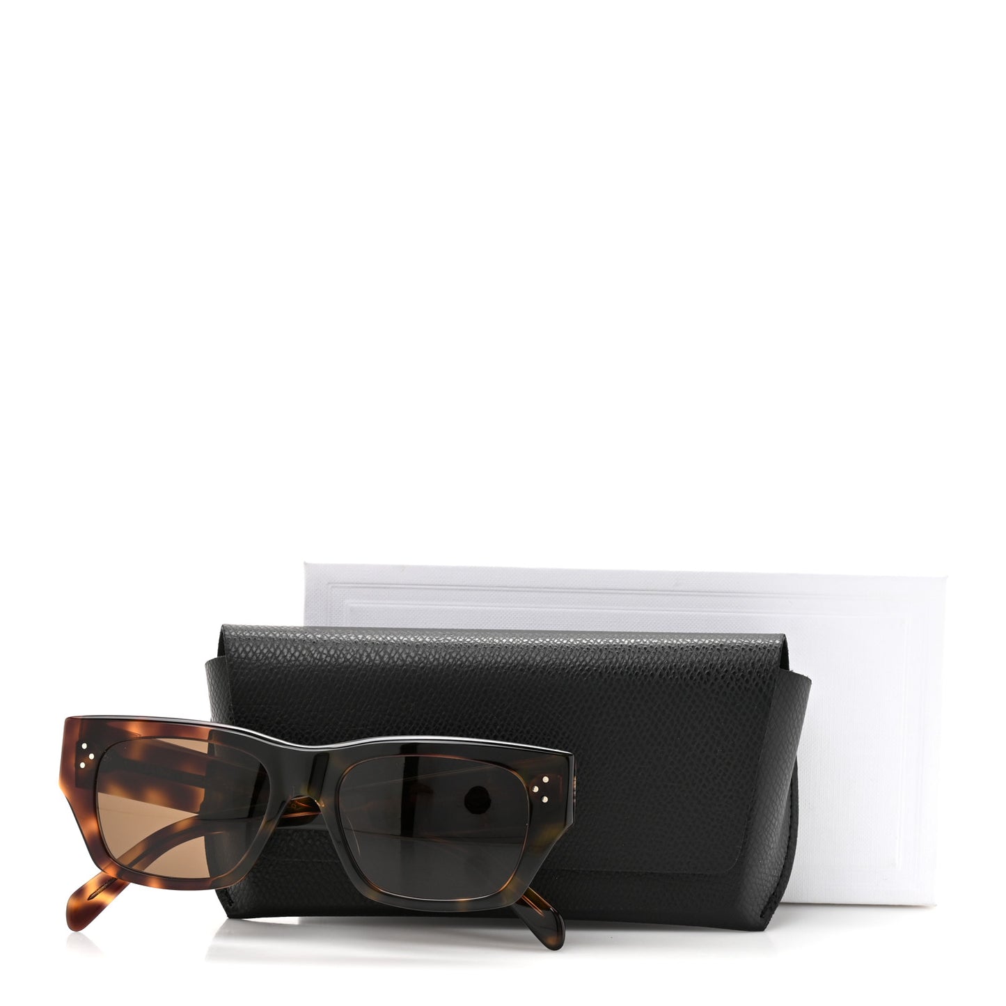 Acetate Black Frame 55 Sunglasses CL40297U Caramel Havana