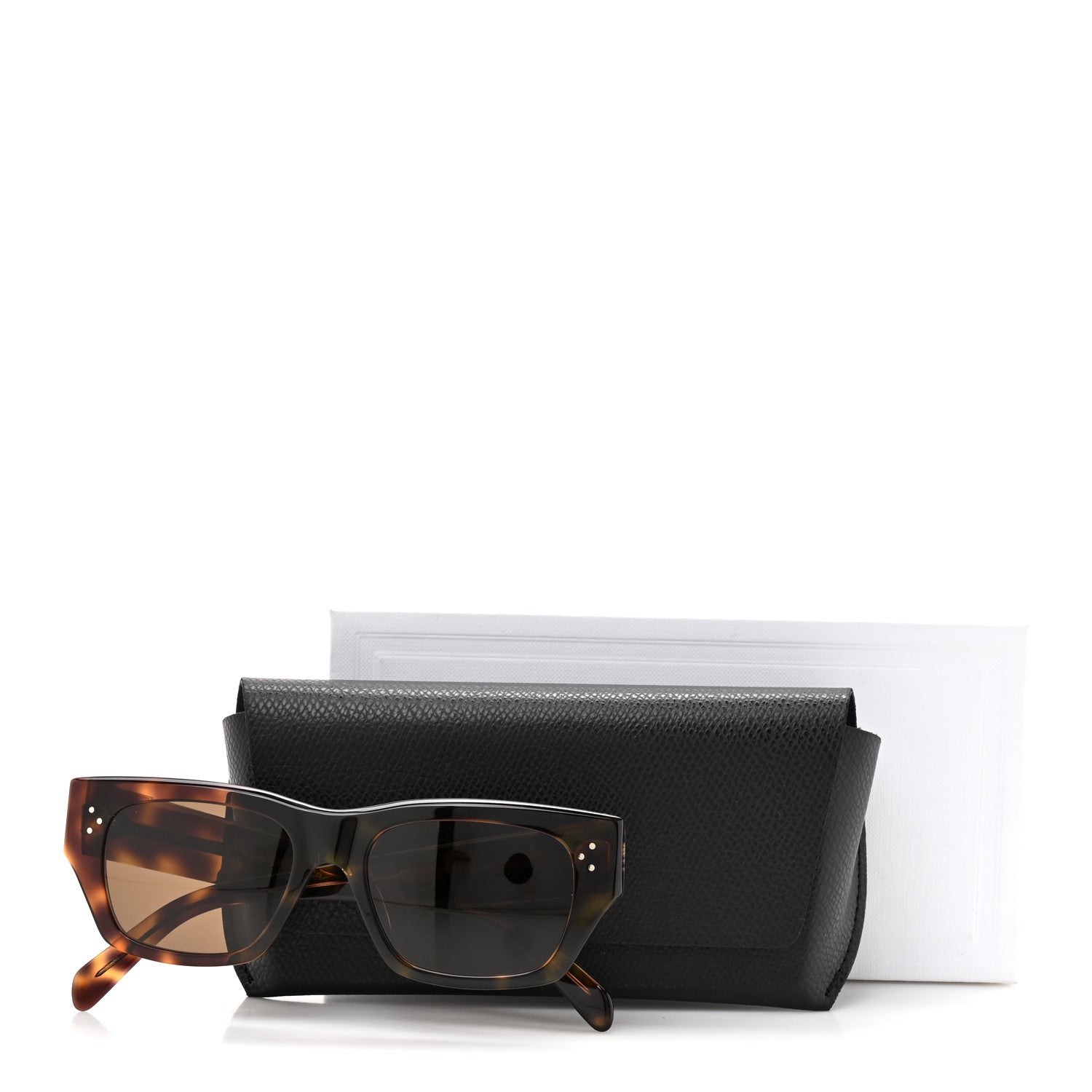 Celine Acetate Black Frame 55 Sunglasses CL40297U Caramel Havana 7 of 7