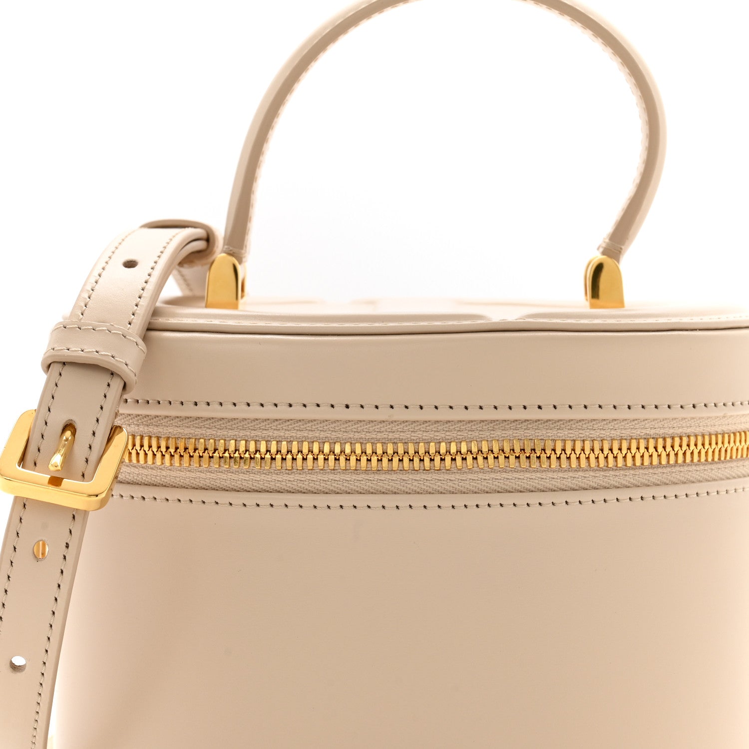 Christian Dior Lambskin Signature CD Vanity Case Caramel Beige 8 of 13