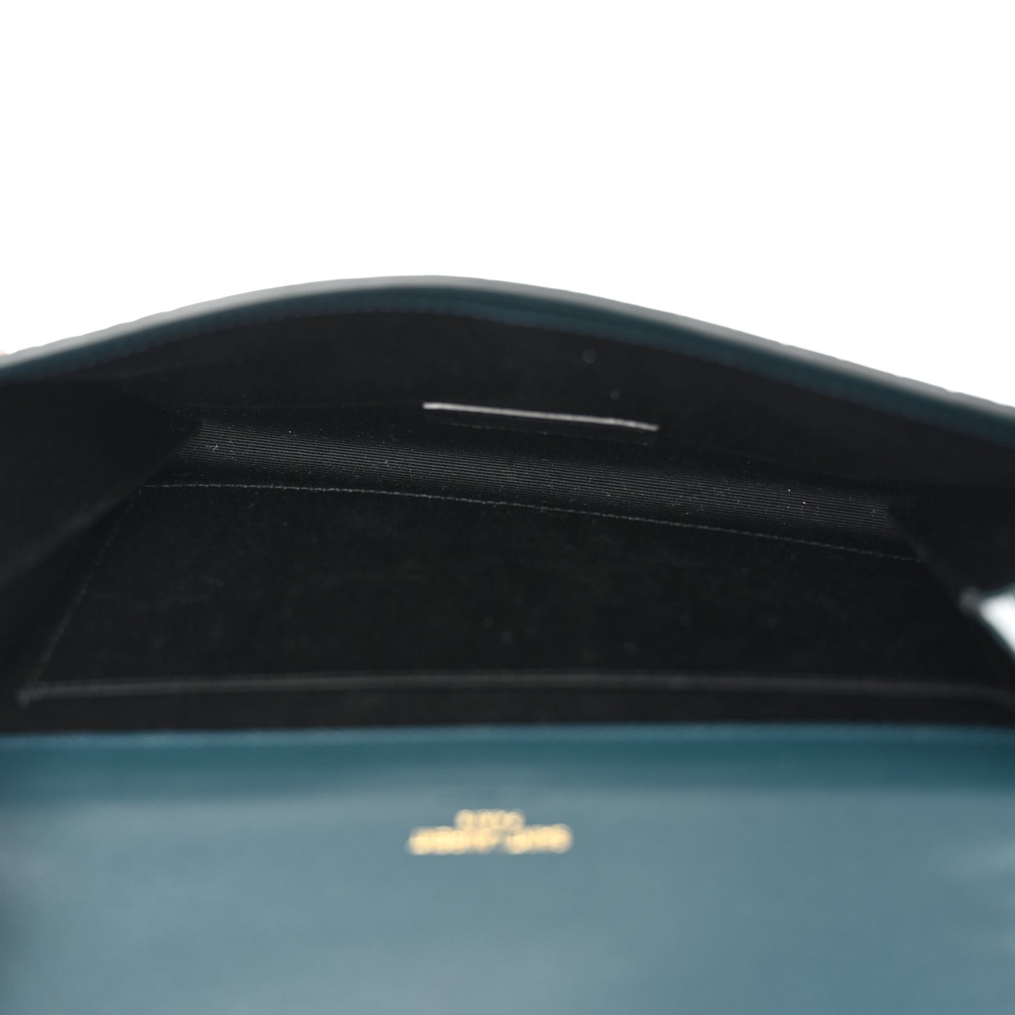 Calfskin Crocodile Embossed Monogram Cassandre Flap Pouch Foliage Green