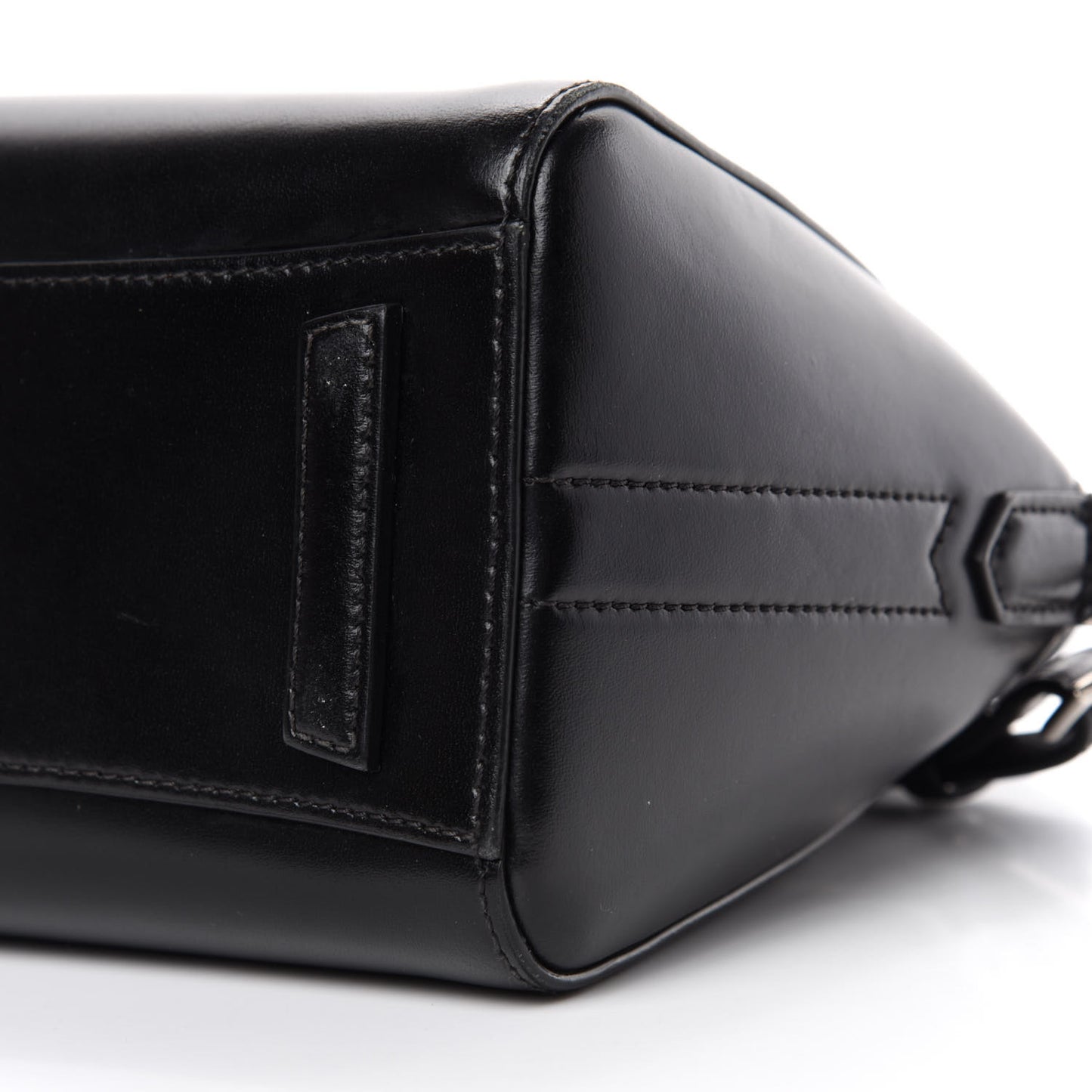 Shiny Lord Calfskin Mini Antigona Black