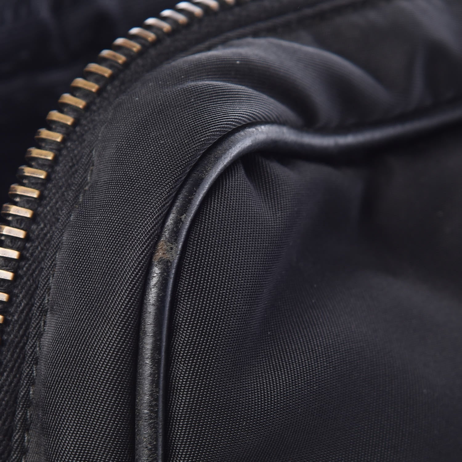 Prada Tessuto Nylon Saffiano Metal Triangle Logo Work Bag Black 33 of 34
