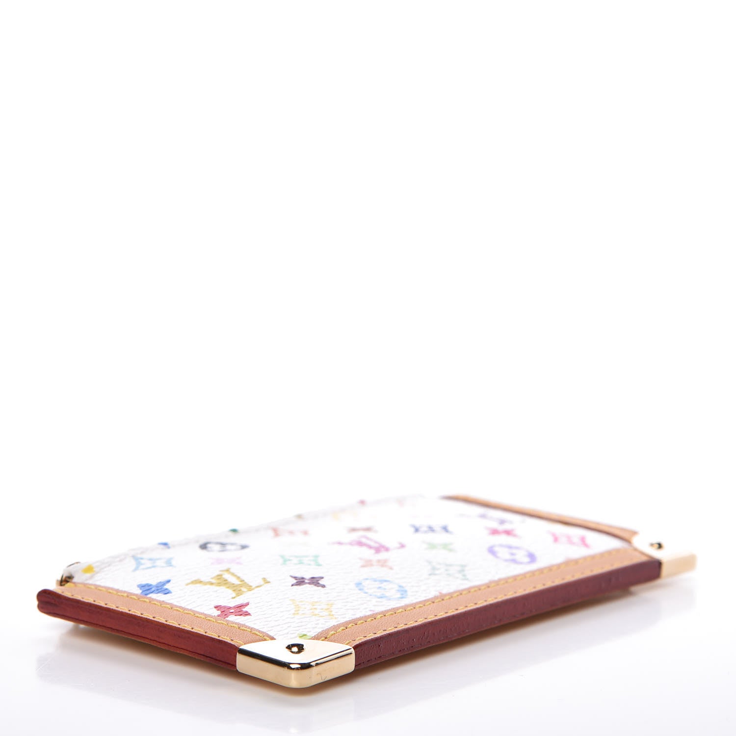 Louis Vuitton Monogram Multicolor Key Pouch White 4 of 6