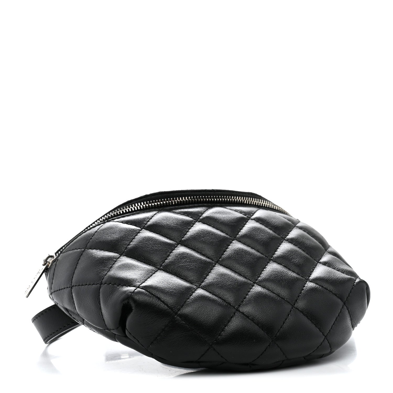 Chanel Calfskin Quilted Uniform Waist Belt Bag Black 5 of 13