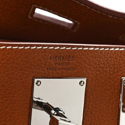 Hermes Natural Barenia Faubourg Hac A Dos PM Backpack Fauve 6 of 12