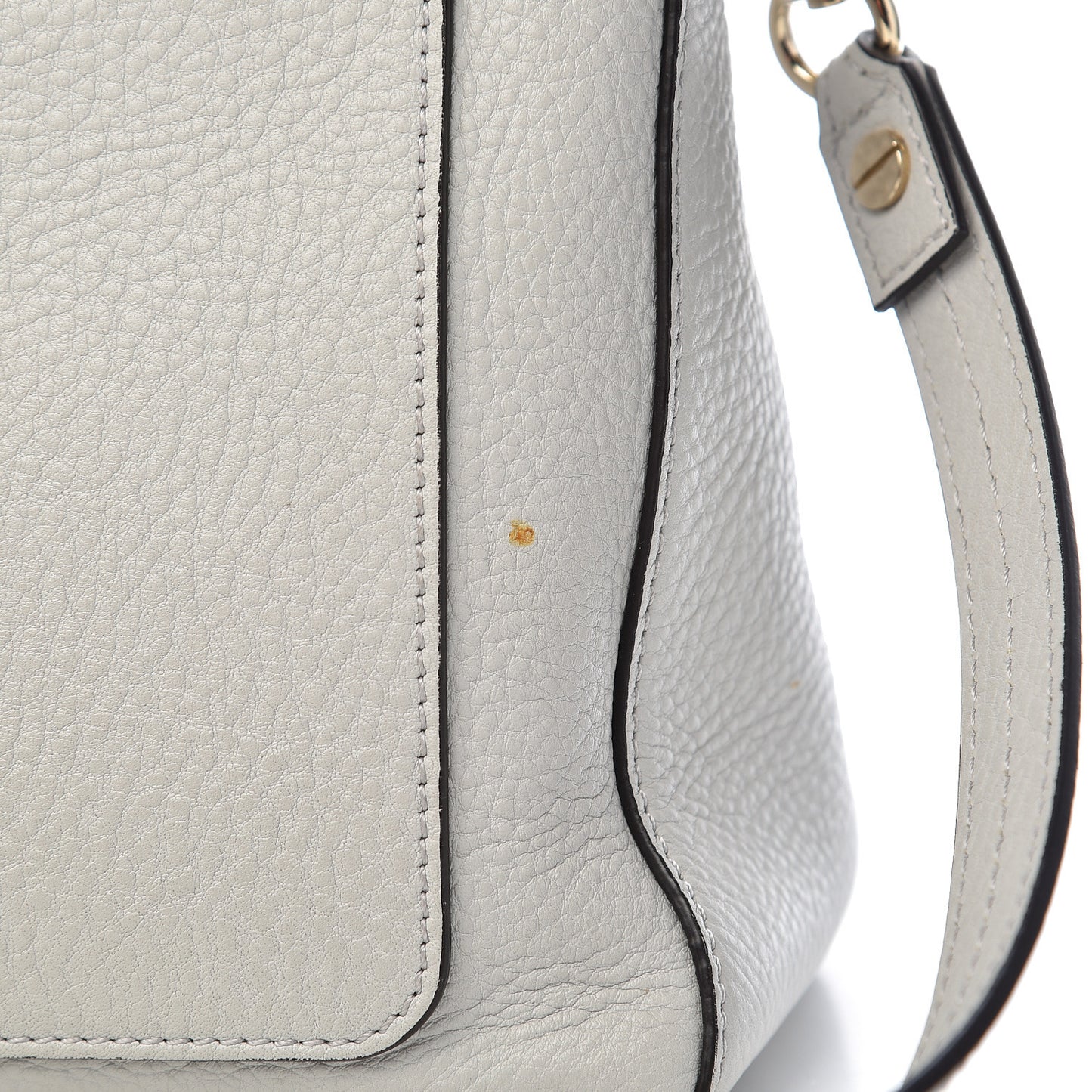 Calfskin Medium Faye Day Shoulder Bag Airy Grey