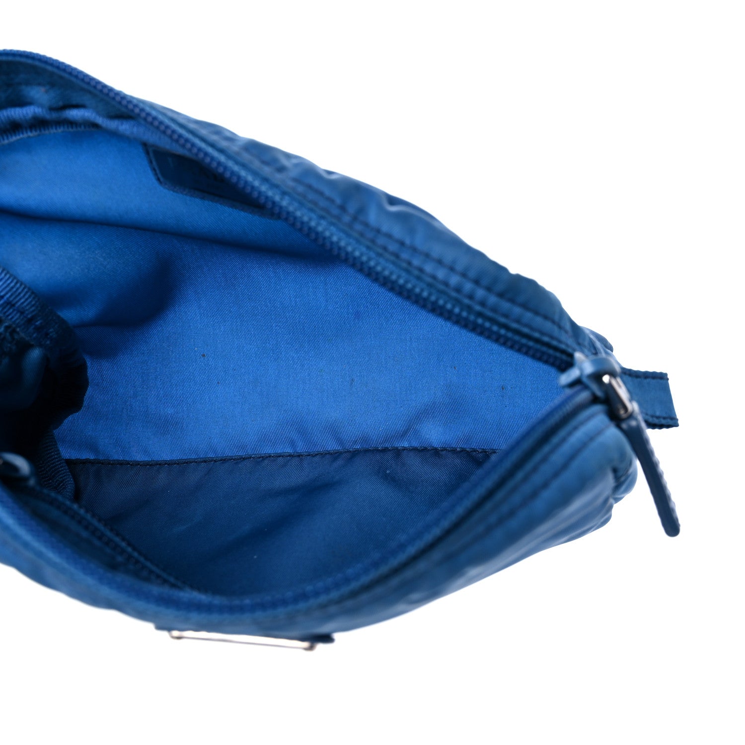 Prada Nylon Vela Cosmetic Pouch Cobalto 5 of 9