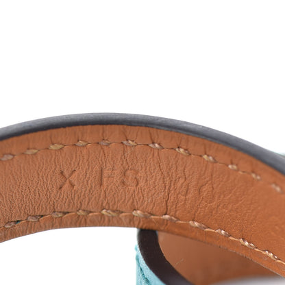 Hermes Epsom Rivale Double Tour Bracelet XS Bleu Paon 5 of 5