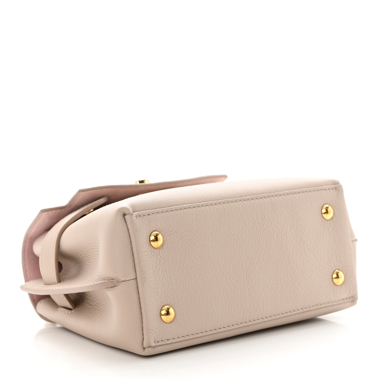 Soft Calfskin Mini Lockme Ever Greige