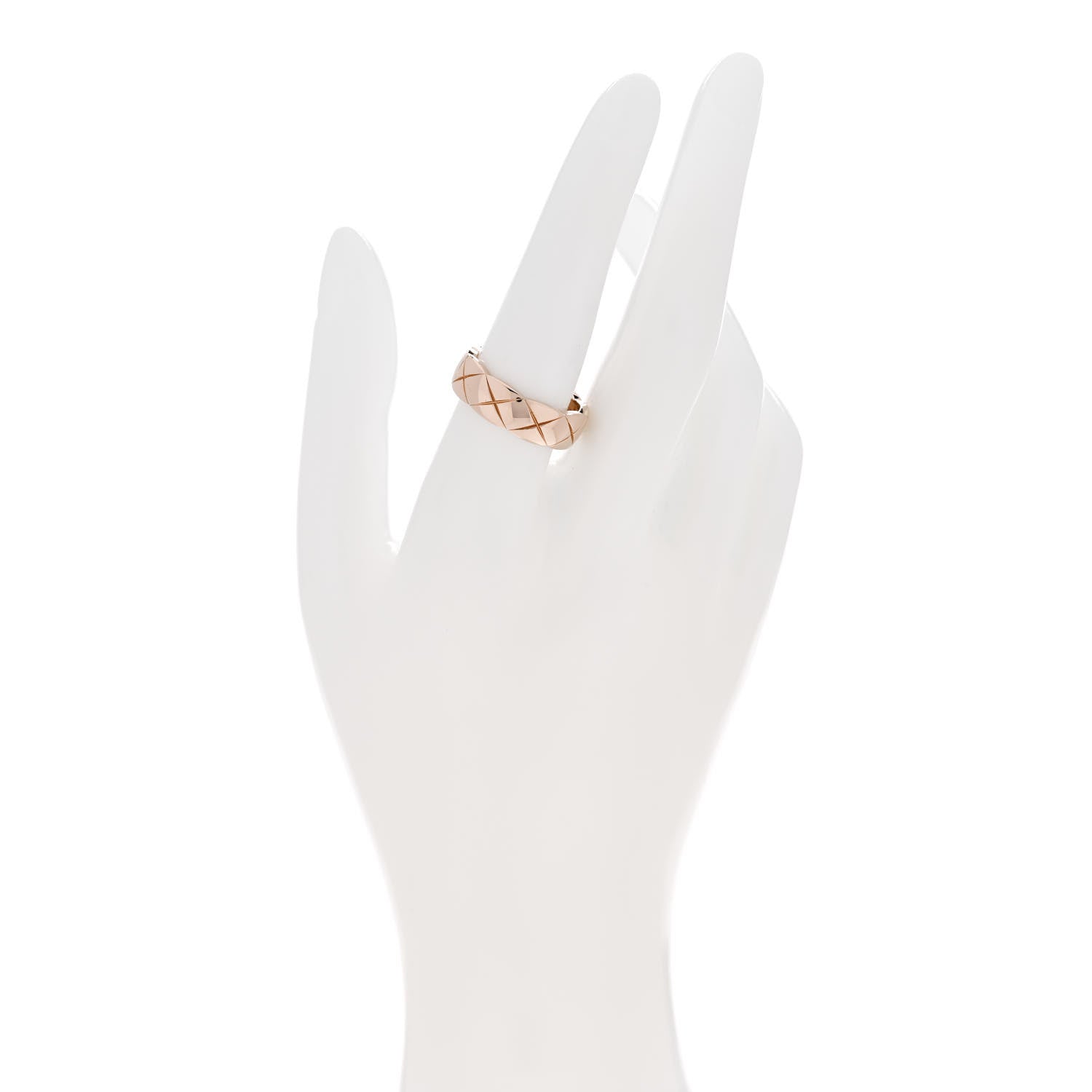 Chanel 18K Beige Gold Small Coco Crush Ring 57 8 2 of 5