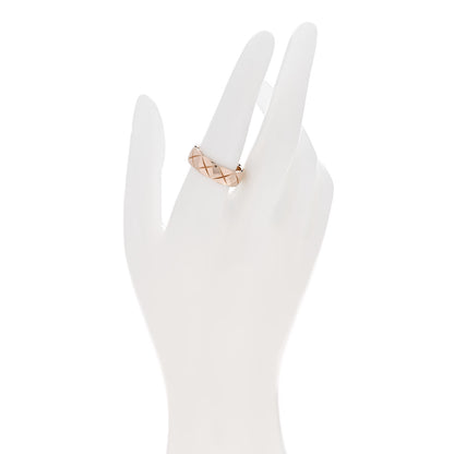 Chanel 18K Beige Gold Small Coco Crush Ring 57 8 2 of 5