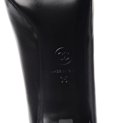 Chanel Lambskin CC Pumps 35 Black 7 of 10
