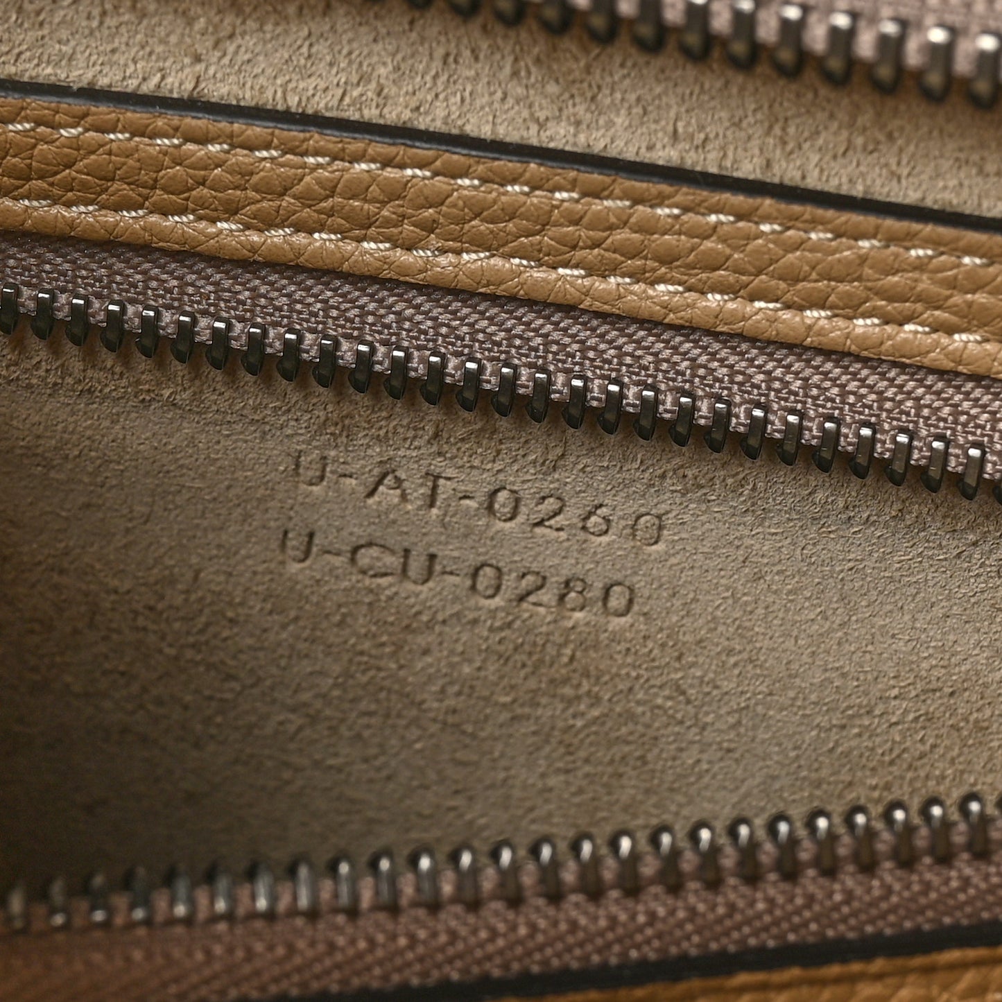 Drummed Calfskin Mini Luggage Dune