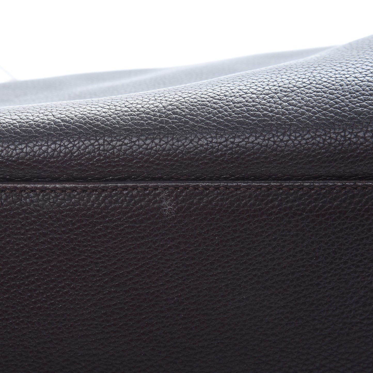 Calfskin Tall Cerf Tote Brown