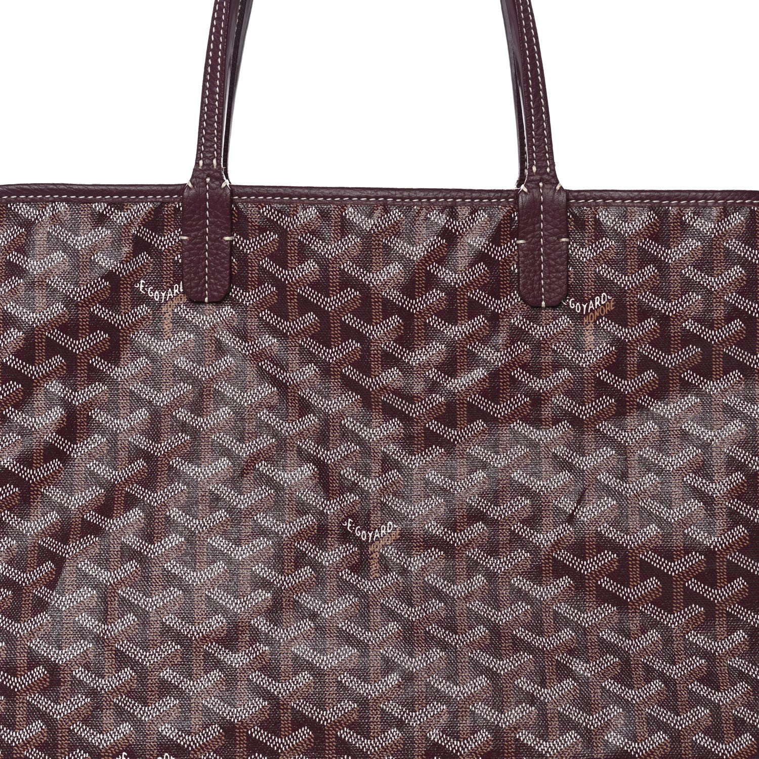 Goyard Goyardine Sac Hardy Pet Carrier PM Burgundy 9 of 15